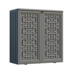 All-Weather Utility Cabinet for Garden, Patio, Pool & Backyard – Waterproof Plastic Storage with Adjustable Shelves for Tools & Shoes, 34.3″×15″×36.2″