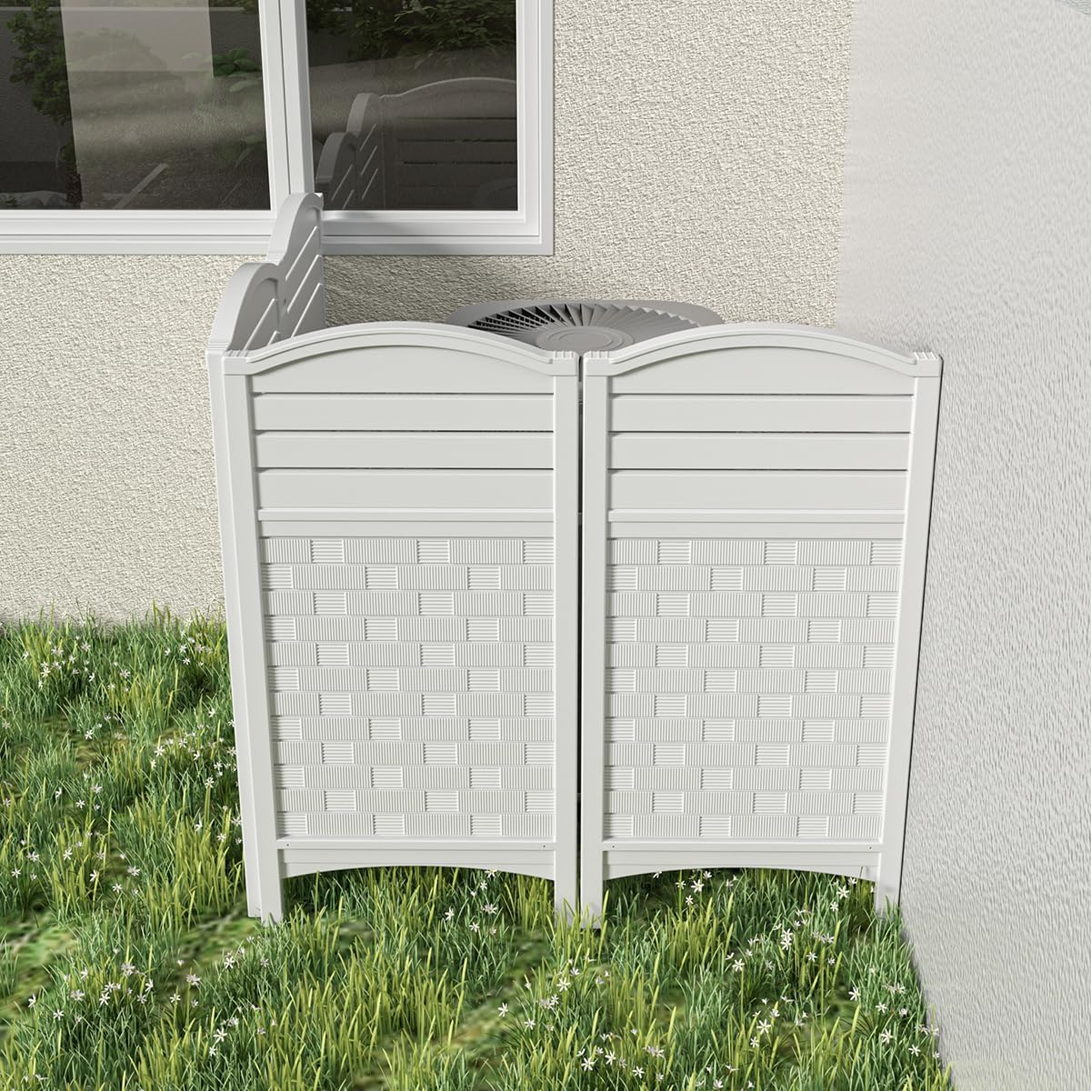 Outdoor Plastic Garden Pool Privacy Screen Fence Easy Installation