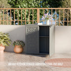 All-Weather Utility Cabinet for Garden, Patio, Pool & Backyard – Waterproof Plastic Storage with Adjustable Shelves for Tools & Shoes, 34.3″×15″×36.2″