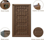 Outdoor Plastic Storage Cabinet, Horizontal Resin Tool Shed for Garden, All Weather Outdoor Storage Clearance, DIY Usage, with one Shelf (Coffee)