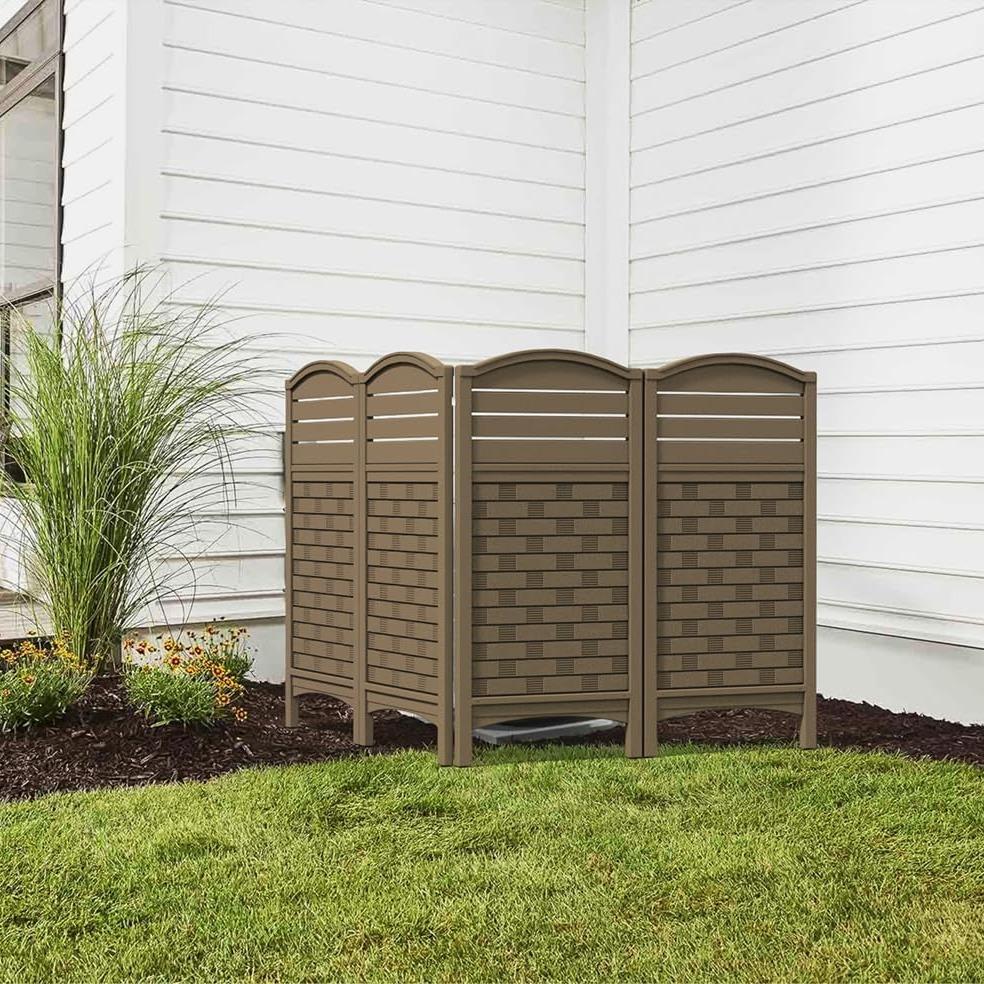 Outdoor Plastic Garden Pool Privacy Screen Fence Easy Installation