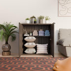 Home Furniture Outdoor 34.3"W x 36.2"H Plastic Vertical Storage Shed With One Shelf