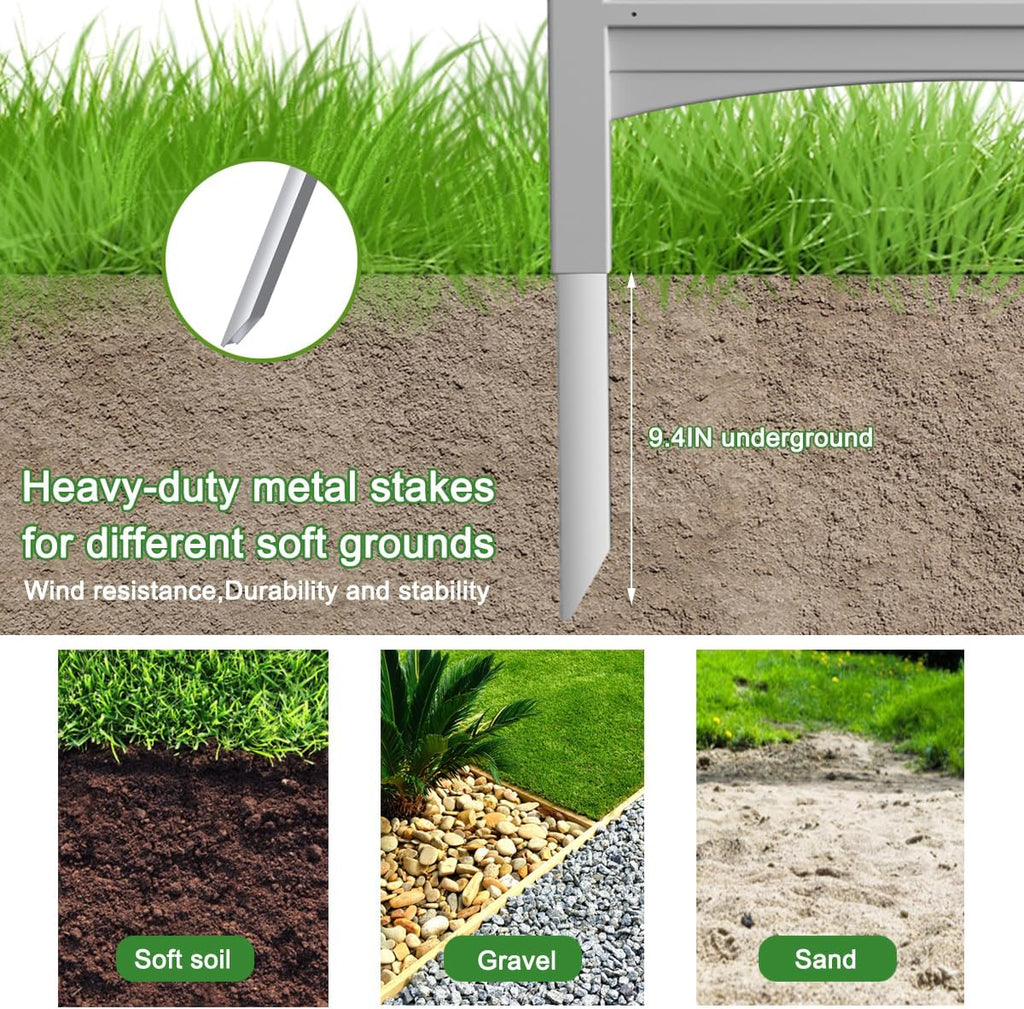 Outdoor Plastic Garden Pool Privacy Screen Fence Easy Installation