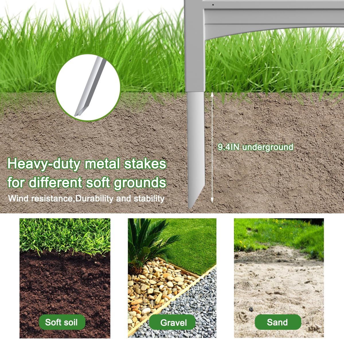 Outdoor Plastic Garden Pool Privacy Screen Fence Easy Installation