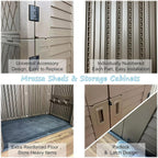 52 Cu Ft Vertical Cabinet – Weatherproof Outdoor Storage with Reinforced Floor for Garage, Bike Shed, Pool & Garden