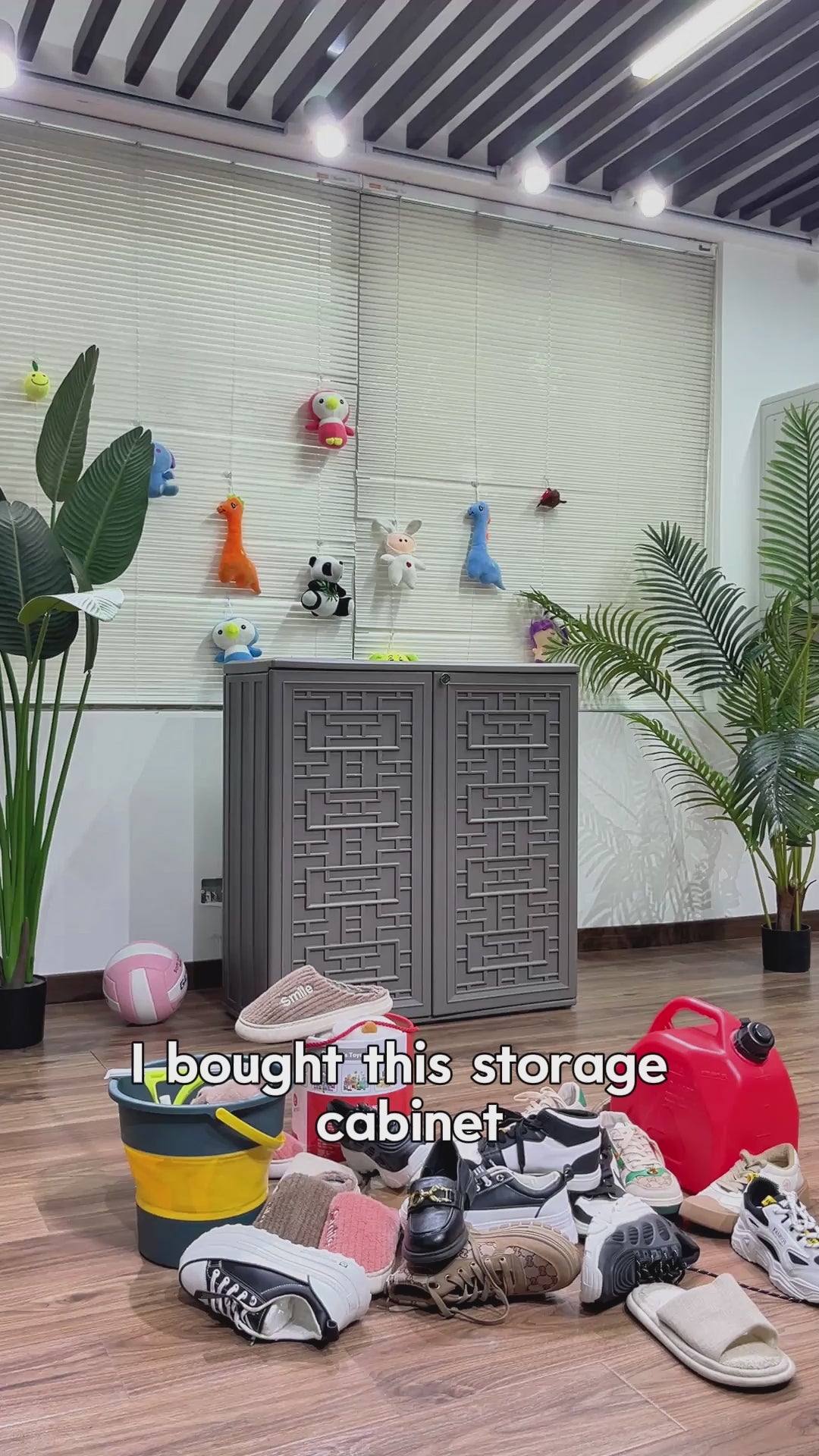 All-Weather Utility Cabinet for Garden, Patio, Pool & Backyard – Waterproof Plastic Storage with Adjustable Shelves for Tools & Shoes, 34.3″×15″×36.2″